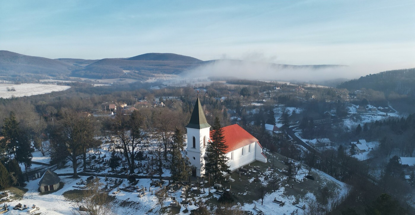 Telkibánya légifelvételen